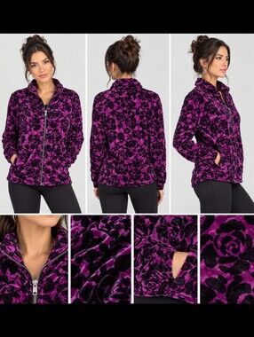 Onque Casuals Purple and Black Top